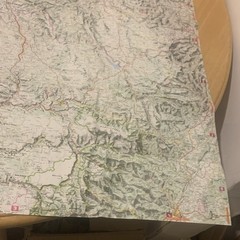 Vintage IGN Map Auvergne France Top 250 Regional Tourist Road Map Travel Guide