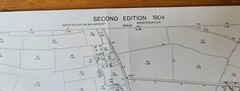 VINTAGE 1904 ORDNANCE SURVEY ROLLED MAP DENHAM 104CM X 74CM