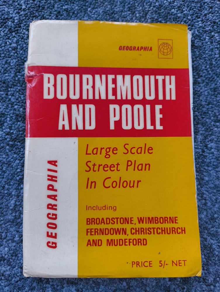 Bournemouth And Poole Geographia large scale street plan