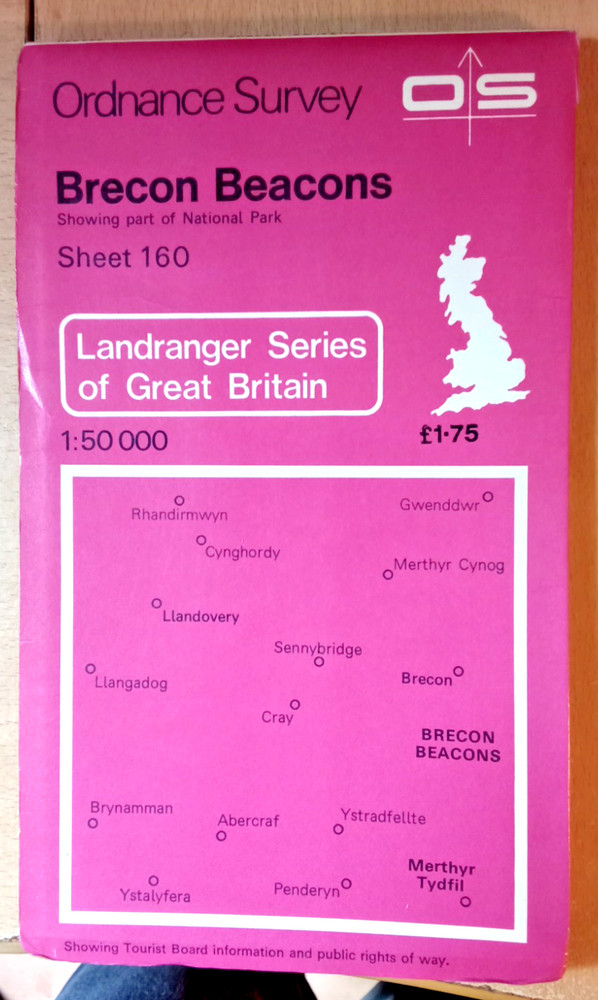 Ordnance Survey ~ Landranger sheet 160 ~ Brecon Beacons