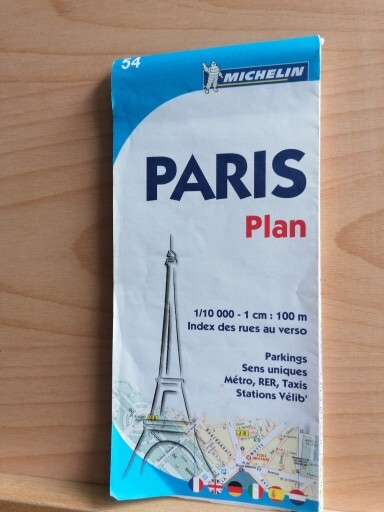 Paris – Plan 54 (Michelin City Plans), Michelin, Folding Map