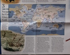 National Geographic Society Map: Millennium in Maps – Exploration 1998