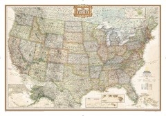 National Geographic United States Wall Map – Executive – Laminated (43.5 x 30…