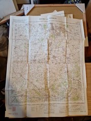 Ordnance Survey Map Of Great Britian – OXFORD AND NEWBURY – 1967 – 1/63360