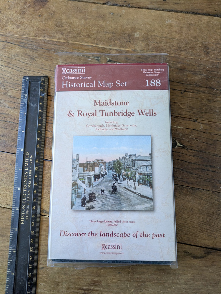 Cassini Historical Map Set. 3 Maps as O.S. Land/R. 188. Maidstone & Tunbridge…