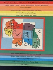 Vintage Bartholomew Maps Handy Map of Ireland Multicolor Booklet Easy Fold 1983