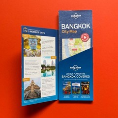 Lonely Planet Bangkok Thailand City Map • Walking Tour • Easy-Fold & Waterproof