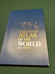 National Geographic ATLAS OF THE WORLD 6th Edition Blue Color Approx 19” X 12”
