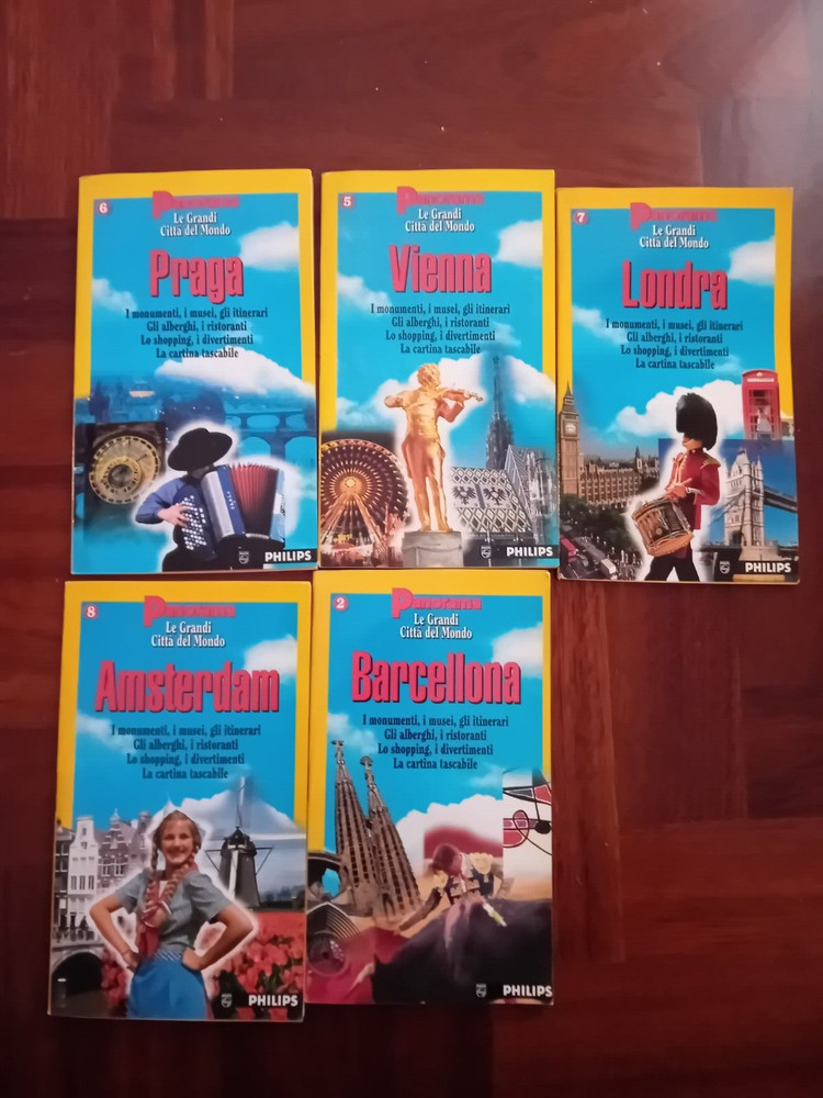 LE GRANDI CITTÀ’ DEL MONDO edizione Panorama 5 fascicoli Le Guide De Agostini