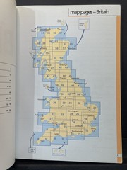 AA Glovebox Atlas Britain Road Map Guide Small Handy Format Vintage Travel
