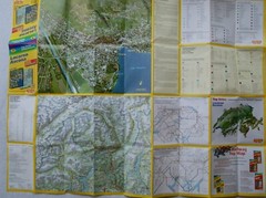 1999 Hallwag Top Swiss Esplorazione Map No. 7 Locarno Ascona