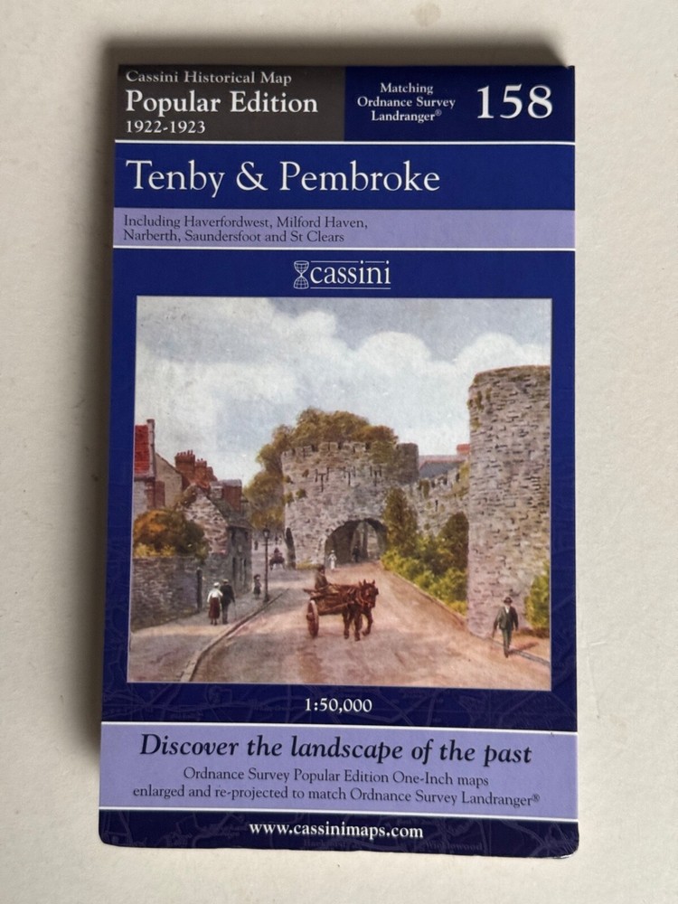 Cassini Historical Map, Tenby & Pembroke 1922-23 ( Reprint 2007 ) no: 158
