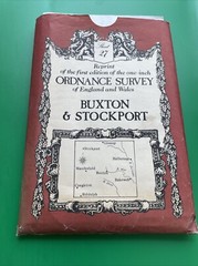 David & Charles, OS Map Of Buxton & Stockport Reprint Of 1st Edition Sheet 27