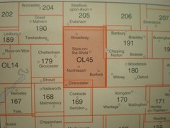OL 45 179 190 THE COTSWOLDS MALVERN HILLS GLOS EXPLORER ORDNANCE SURVEY MAPS OS