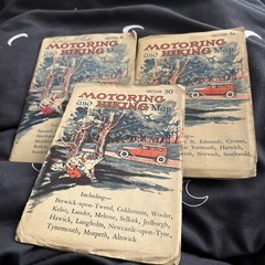 3x Motoring and Hiking Map Section G, SO & B Folding Paper