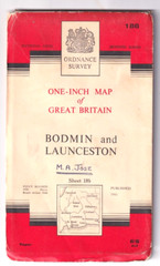 BODMIN & LAUNCESTON – Ordnance Survey One Inch Map (Seventh Series)