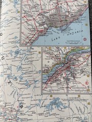 National Geographic Magazine Paper Map Of Central Canada 1963 Atlas Plate 24