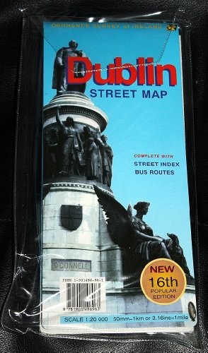 Dublin Street Map by Ordnance Survey Sheet map, folded Book The Fast Free
