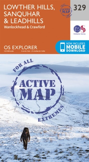 Lowther Hills Sanquhar Leadhills Map Weatherproof by Ordnance Survey