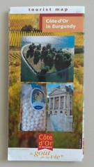 Cote d’Or in Burgundy France Tourist Map Folding Paper Map 2007