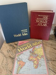 Hammond Citation 1979-Rand McNally 1988&AMC Scholastic 1990 Lot of 3 World Atlas