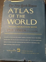 New York Times Atlas of The World Times of London 1972 Edition