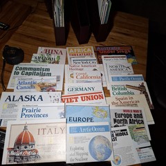 Vintage Lot of 56 National Geographic Maps Historical & Regional
