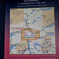 Crianlarich, Ben Lui and Ben More by Harvey Map Services Ltd. (Sheet map, 2000)