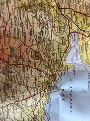 FIRTH OF TAY Bartholomew Half Inch Map 1979 No 49 St Andrews Perth DUNKELD