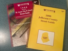 Lot of 2 Wunnenberg’s Street Guides – St. Louis 1996, Jefferson County 1998