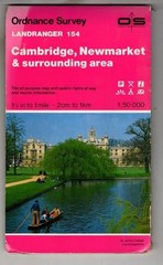 Landranger Sheet 154 Cambridge, Newmarket and Surrounding Area : Ordnance Survey