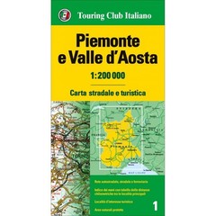 Italy 01: Piemonte & Valle D Aosta Regional Map, Index, tourist info