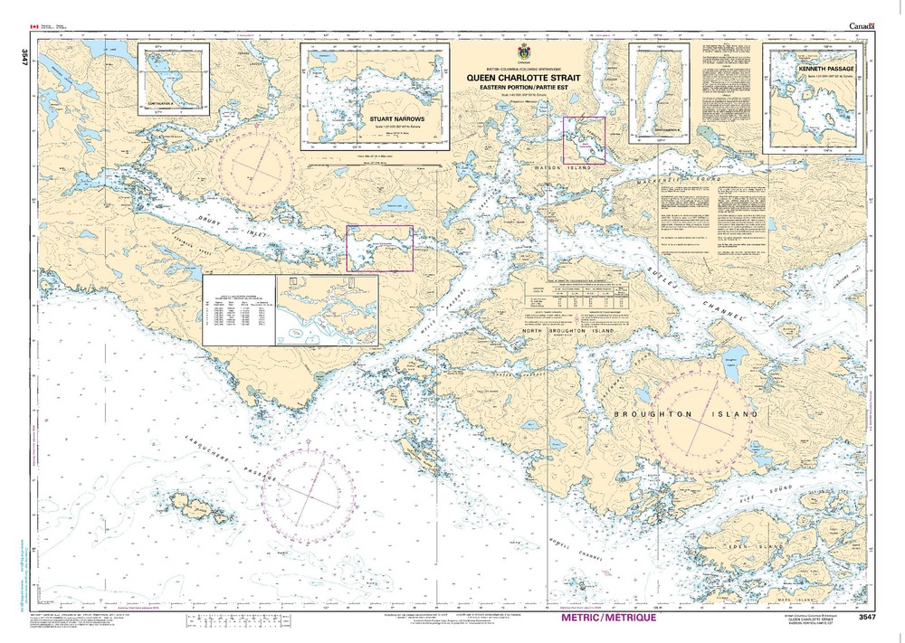 Queen Charlotte Strait, Eastern Portion/Partie Est | CHS Chart 3547 (34 x 47)