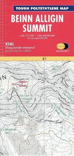 Harvey Maps Ben Alligin (Map) Summit Map 1:12500 (UK IMPORT)