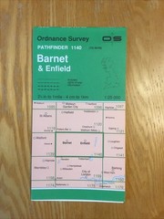 1991 Ordnance Survey Pathfinder Map 1140 TQ 29/39 Barnet And Enfield