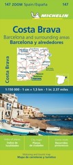 Barcelona y Alrededores Costa Brava – Zoom Map 147 by Michelin