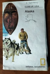 National Geographic – Close up USA – map of Alaska – 1975 -scale 52 miles / inch