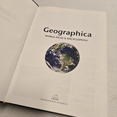 Geographica World Atlas & Encyclopedia Hardcover Reference Book Maps Geography