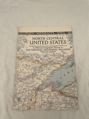 Vintage National Geographic Map North Central United States June 1948
