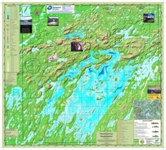Chibougamau Lake (Folded) | Waterproof Chart | 27 x 30