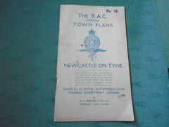VINTAGE RAC OFFICIAL TOWN PLAN ROAD MAP – NEWCASTLE UPON TYNE No 70