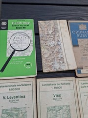 Vintage World Travel Maps Joblot 22 Various Countries