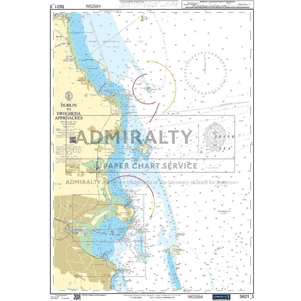 Admiralty Small Craft Chart 5621_5: Dublin to Drogheda Approaches