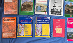 JOB LOT OF MAPS / STREET PLANS ETC. HEREFORD BRISTOL WALES GLASGOW SCOTLAND GLOS
