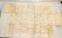 Antique Ordnance Survey 1m:1in Sheet Map on Linen No.70 Bishop’s Castle 1931