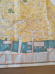 Vintage 26 X 29″ DUCKHAMS Historical Map London 1960s