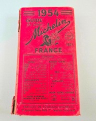 RARE 1954 Guide du pneu France Michelin Tyre Book Collectible HEAVY WEAR, READ!