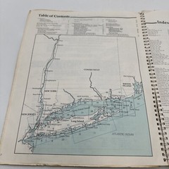 Waterway Guide Chart book New York Waters 1987 Spiral Bound Fold Out Maps Vntg