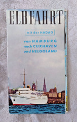 Elbe Cruise Hamburg Cuxhaven Stylised Map Poster Carl Griese