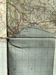 TAUNTON & LYME REGIS Ordnance Survey Seventh Series CLOTH 1 inch 1960 Sheet 177